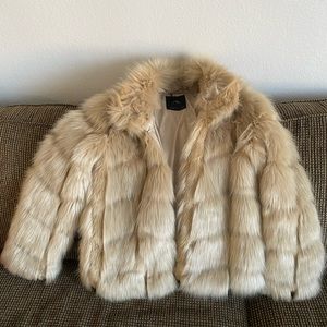 Tan Faux Fur Coat